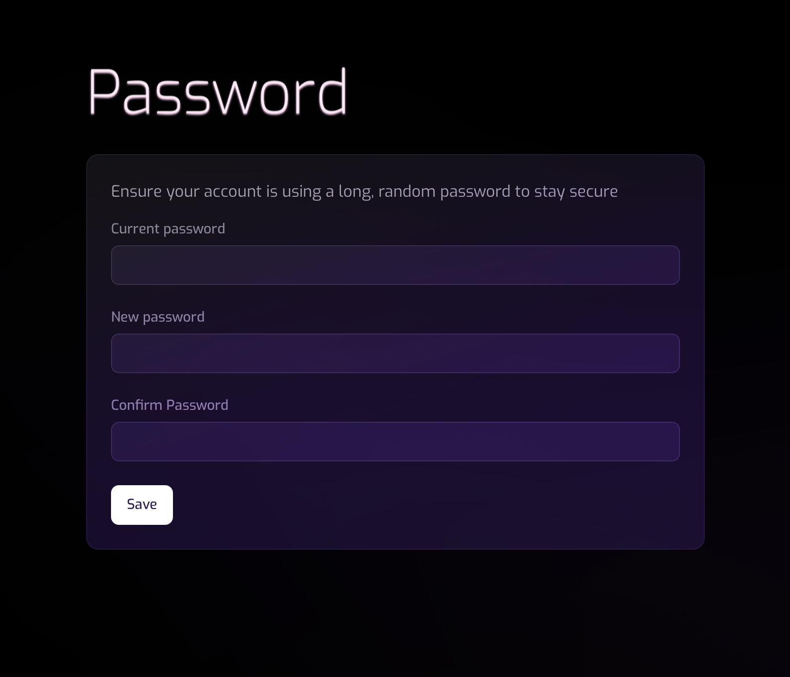 WavePlan security settings screenshot